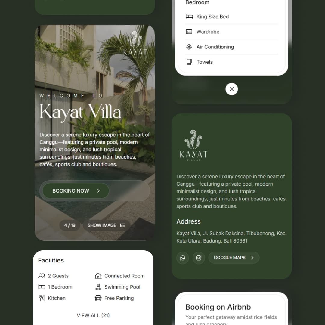 Website Kayat Villas